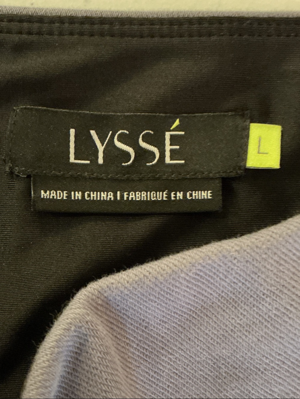 Lysse Lavender & Black Leggings